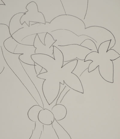 Henri MATISSE : Bouquet de fleurs et grosse citrouille, Lithographie originale (photo de détail 4) - Crédit photo : Galerie Art.Paris