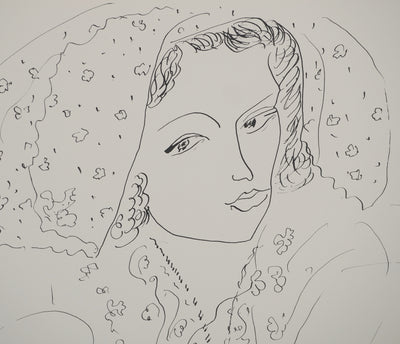 Henri MATISSE : Jeune mariée au voile, Lithographie originale (photo de détail 4) - Crédit photo : Galerie Art.Paris