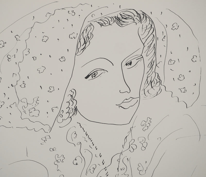 Henri MATISSE : Jeune mariée au voile, Lithographie originale (photo de détail 4) - Crédit photo : Galerie Art.Paris