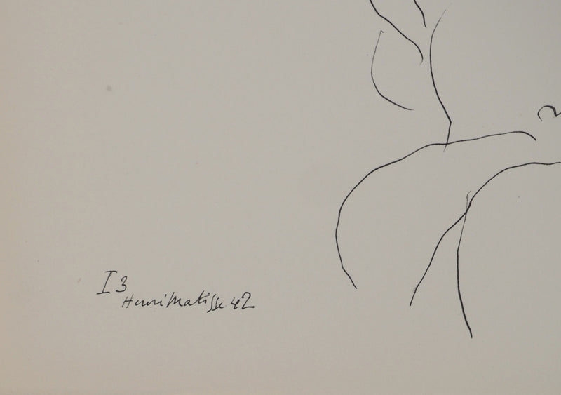 Henri MATISSE : Jeune mariée au voile, Lithographie originale (photo de détail 2) - Crédit photo : Galerie Art.Paris