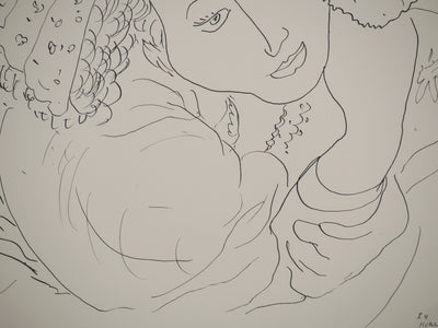 Henri MATISSE : Jeune fille au foulard fleuri, Lithographie originale (photo de détail 5) - Crédit photo : Galerie Art.Paris