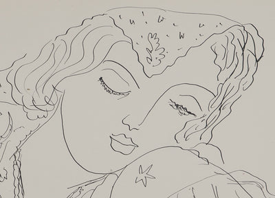 Henri MATISSE : La bohémienne assoupie, Lithographie originale (photo de détail 4) - Crédit photo : Galerie Art.Paris