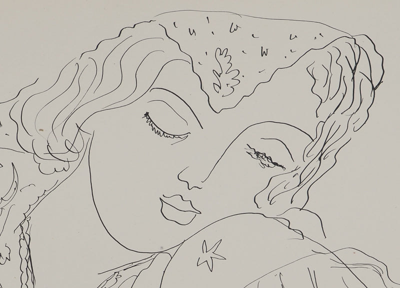 Henri MATISSE : La bohémienne assoupie, Lithographie originale (photo de détail 4) - Crédit photo : Galerie Art.Paris