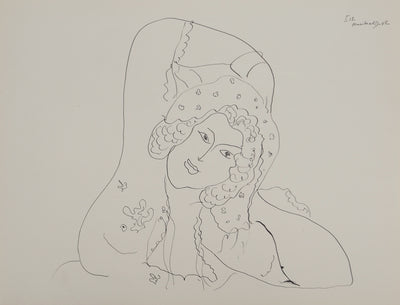 Henri MATISSE : Femme lascive, Lithographie originale (vue générale) - Crédit photo : Galerie Art.Paris