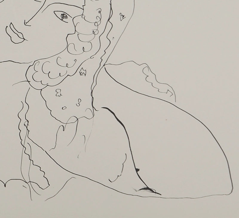 Henri MATISSE : Femme lascive, Lithographie originale (photo de détail 4) - Crédit photo : Galerie Art.Paris