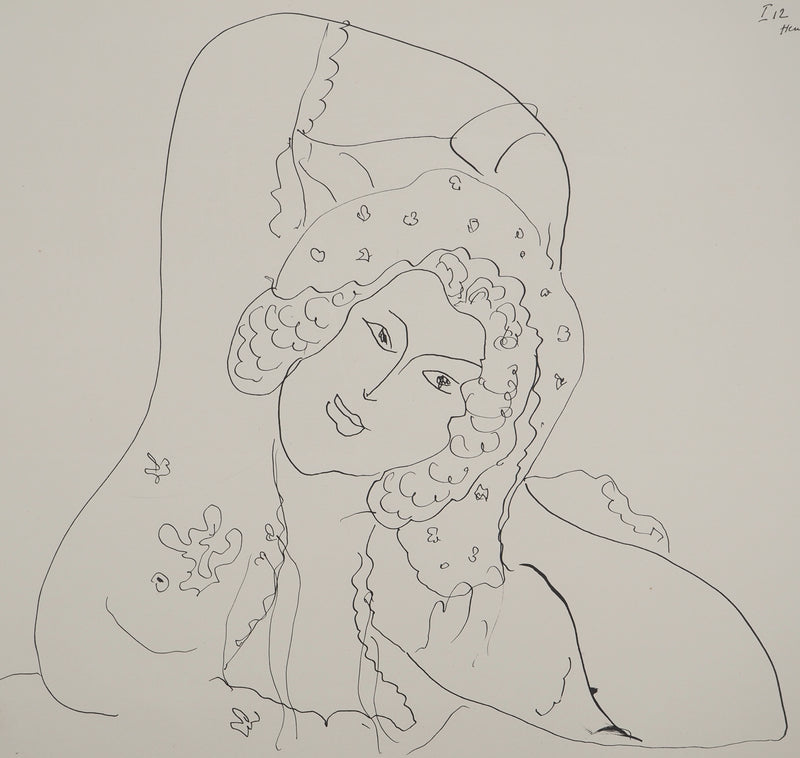 Henri MATISSE : Femme lascive, Lithographie originale (photo de détail 3) - Crédit photo : Galerie Art.Paris