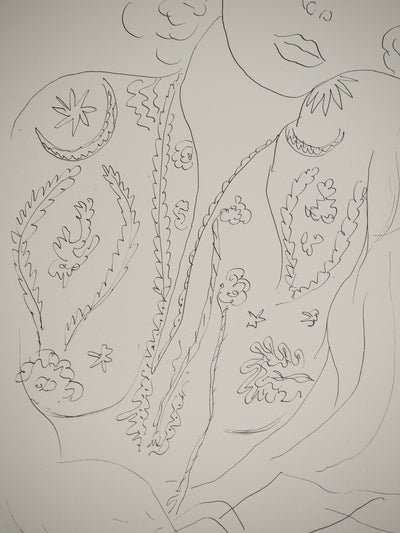 Henri MATISSE : Jeune fille à la blouse, Lithographie originale (photo de détail 5) - Crédit photo : Galerie Art.Paris