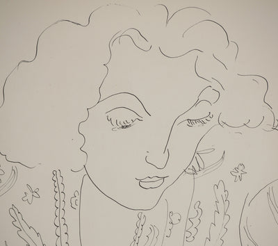 Henri MATISSE : Femme regardant sa montre, Lithographie originale (photo de détail 4) - Crédit photo : Galerie Art.Paris