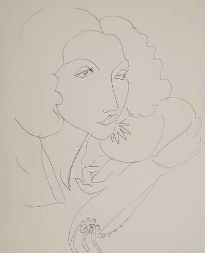 Henri MATISSE : L'attente amoureuse, Lithographie originale (photo de détail 3) - Crédit photo : Galerie Art.Paris