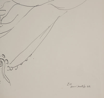 Henri MATISSE : L'attente amoureuse, Lithographie originale (photo de détail 2) - Crédit photo : Galerie Art.Paris