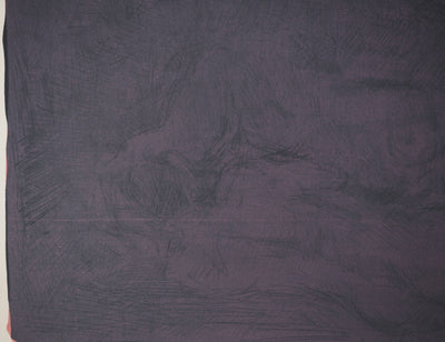 André COTTAVOZ : Corps sur fond violet, Lithographie originale signée