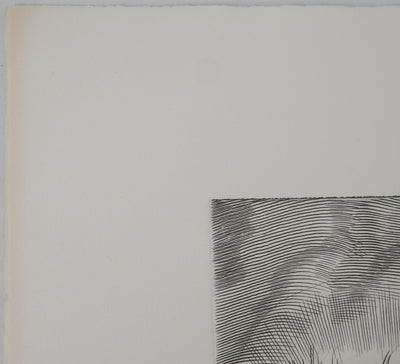 Albert DECARIS : Les vendanges, Gravure originale signée