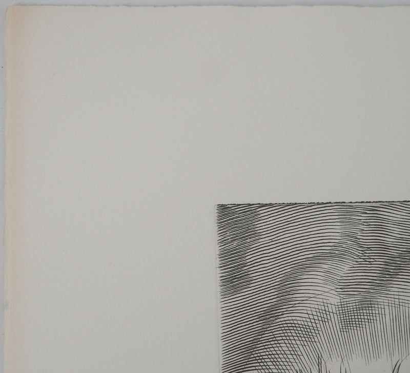 Albert DECARIS : Les vendanges, Gravure originale signée