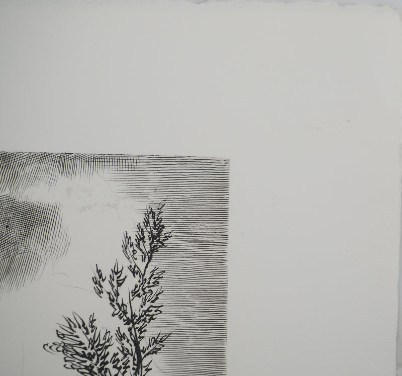 Albert DECARIS : Demeter déesse de la moisson, Gravure originale signée