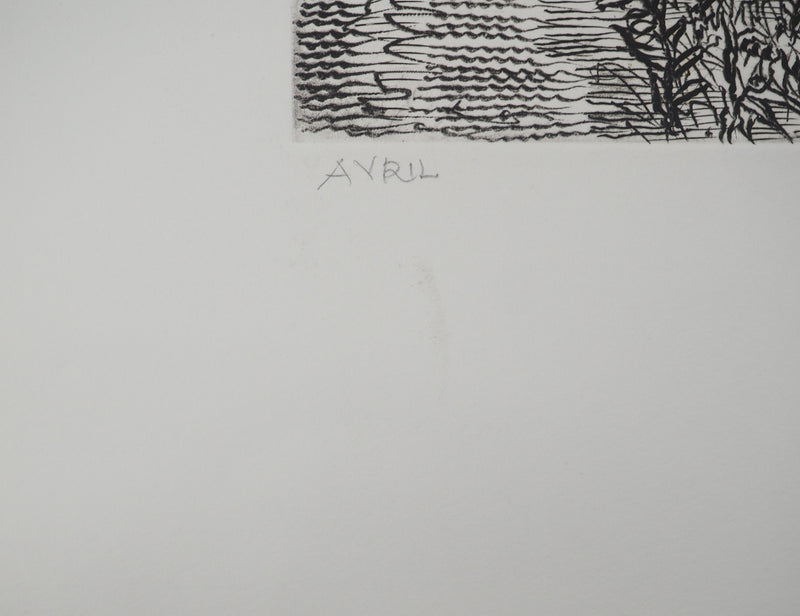 Albert DECARIS : Demeter déesse de la moisson, Gravure originale signée