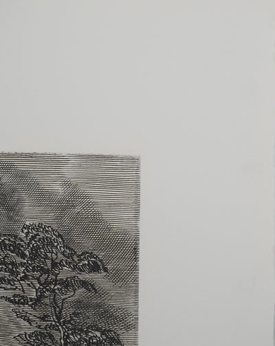 Albert DECARIS: Woman and Fauna, Original signed engraving