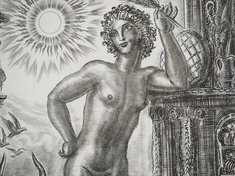 Albert DECARIS : Fécondité solaire, Gravure originale signée