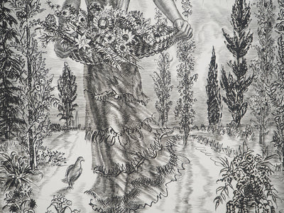 Albert DECARIS : L'arrivée du printemps, Gravure originale signée
