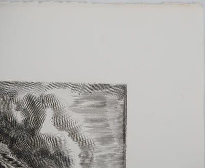 Albert DECARIS : Mars dieu de la guerre, Gravure originale signée