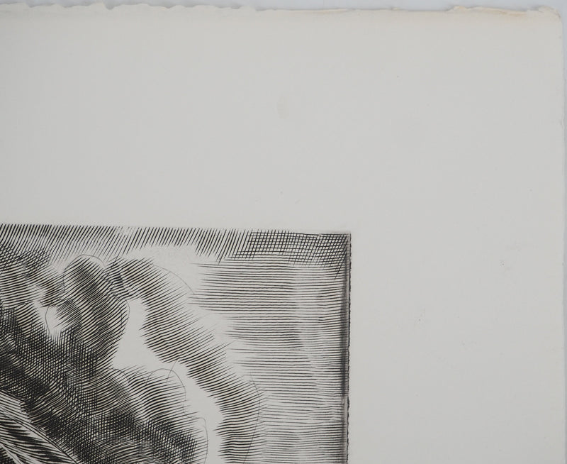 Albert DECARIS : Mars dieu de la guerre, Gravure originale signée