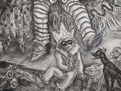 Albert DECARIS : La commedia dell'arte, Gravure originale signée