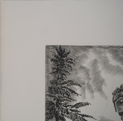 Albert DECARIS : Diane déesse de la chasse, Gravure originale signée