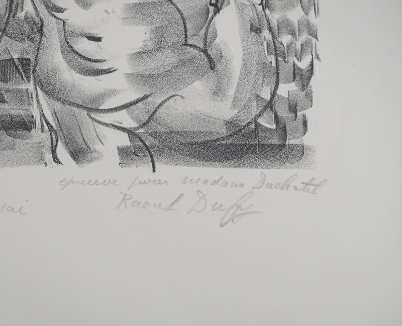 Raoul DUFY: Woman with a whimsical hat, Original lithograph