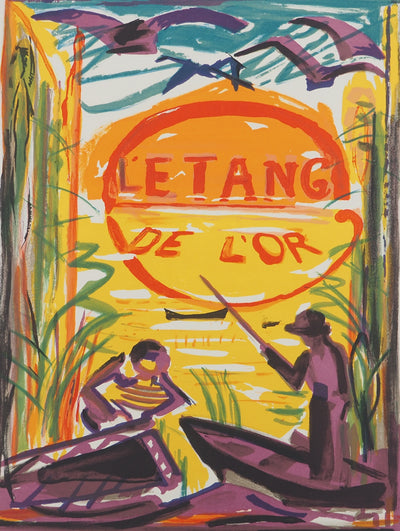BTIna François DESNOYER: Les Saintes Maries, 1965, Original Signed Lithograph