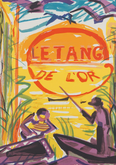 BTIna François DESNOYER: Les Saintes Maries, 1965, Original Signed Lithograph
