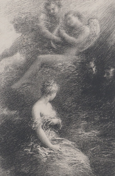 Henri FANTIN LATOUR: The Angel, Immortality, Original signed lithograph