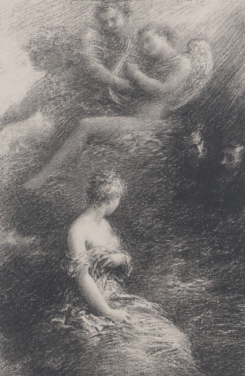 Henri FANTIN LATOUR: The Angel, Immortality, Original signed lithograph