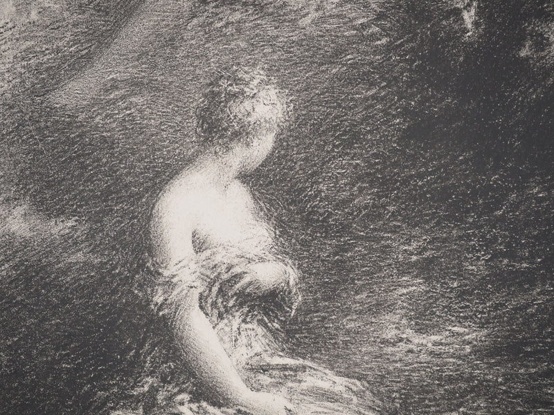 Henri FANTIN LATOUR: The Angel, Immortality, Original signed lithograph