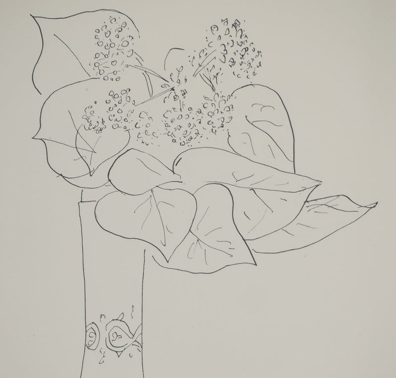 Henri MATISSE : Bouquet de gui en fleurs, Lithographie originale (photo de détail 4) - Crédit photo : Galerie Art.Paris