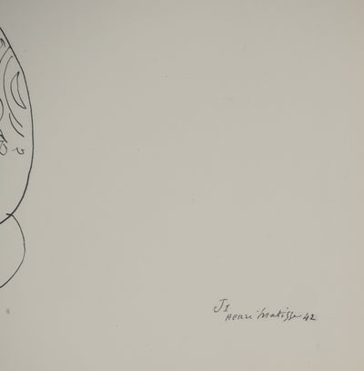 Henri MATISSE : Bouquet de gui en fleurs, Lithographie originale (photo de détail 2) - Crédit photo : Galerie Art.Paris