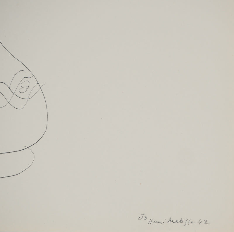 Henri MATISSE : Etude de vase, Lithographie originale (photo de détail 2) - Crédit photo : Galerie Art.Paris