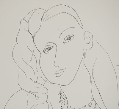 Henri MATISSE : Femme au collier de perles, Lithographie originale (photo de détail 4) - Crédit photo : Galerie Art.Paris