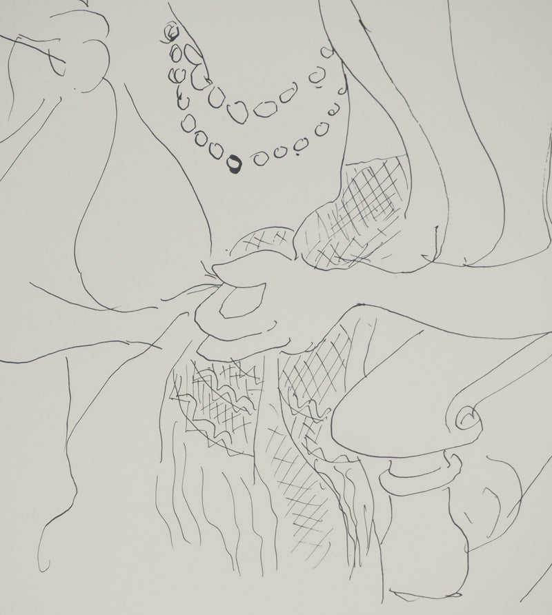 Henri MATISSE : Femme au collier de perles, Lithographie originale (photo de détail 5) - Crédit photo : Galerie Art.Paris