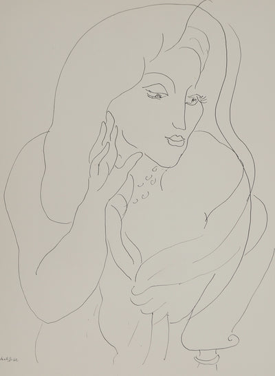 Henri MATISSE : Adieux à la fenêtre, Lithographie originale (photo de détail 3) - Crédit photo : Galerie Art.Paris