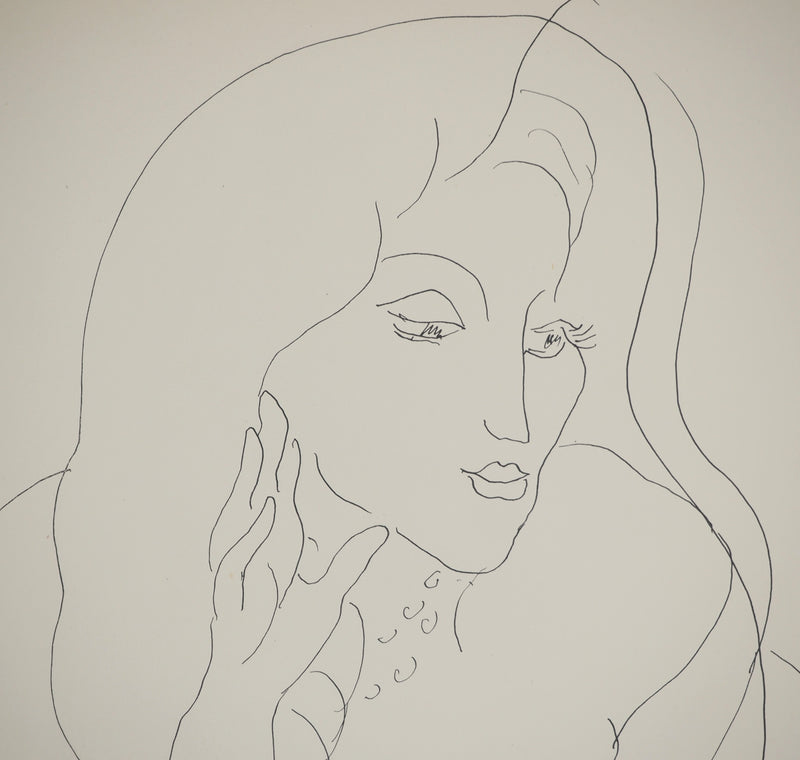 Henri MATISSE : Adieux à la fenêtre, Lithographie originale (photo de détail 4) - Crédit photo : Galerie Art.Paris