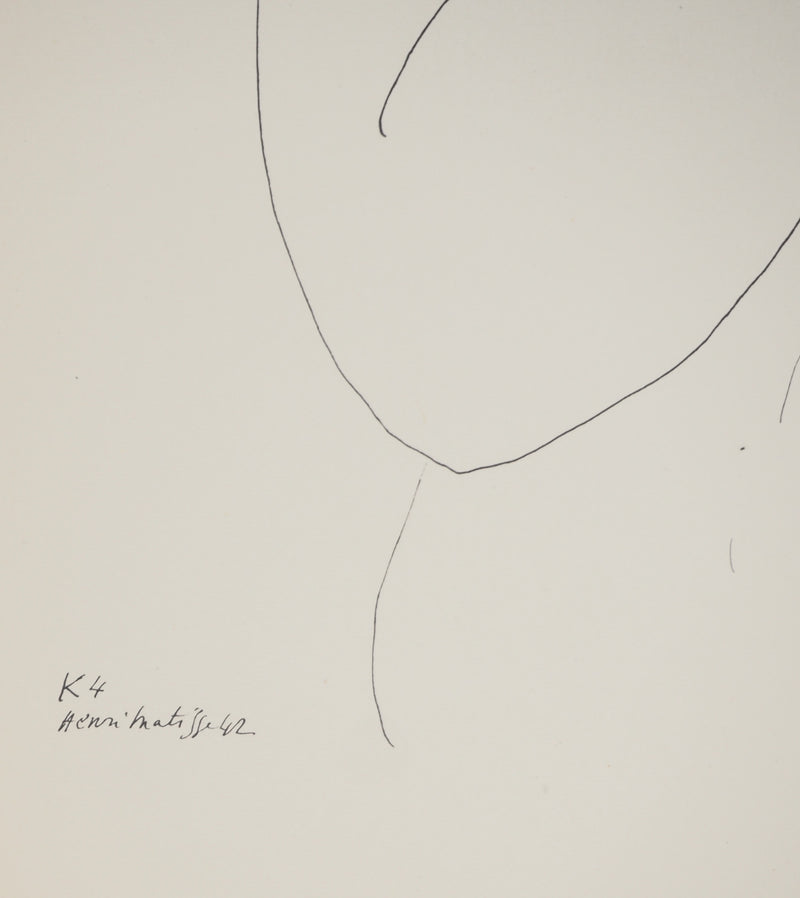 Henri MATISSE : Adieux à la fenêtre, Lithographie originale (photo de détail 2) - Crédit photo : Galerie Art.Paris