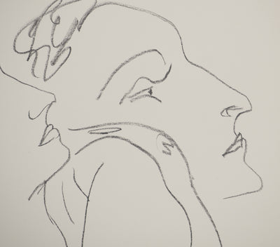 Henri MATISSE : Doubles profils, Lithographie originale (photo de détail 5) - Crédit photo : Galerie Art.Paris