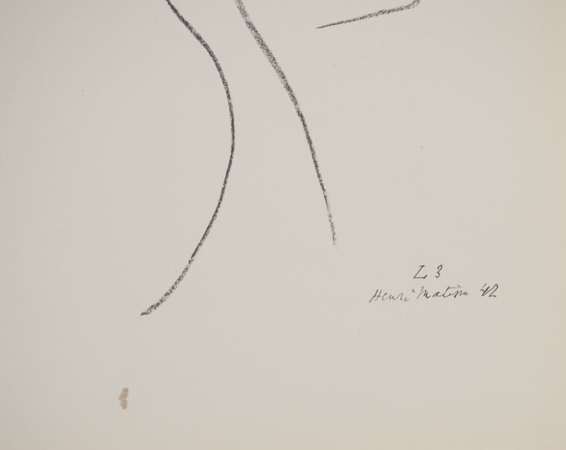 Henri MATISSE : Doubles profils, Lithographie originale (photo de détail 2) - Crédit photo : Galerie Art.Paris