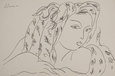 Henri MATISSE : Jeune femme jouant de son charme, Lithographie originale (photo de détail 3) - Crédit photo : Galerie Art.Paris