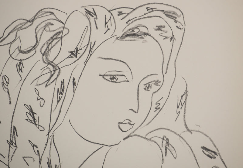 Henri MATISSE : Jeune femme jouant de son charme, Lithographie originale (photo de détail 4) - Crédit photo : Galerie Art.Paris