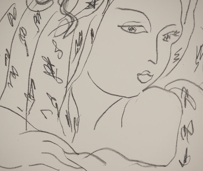 Henri MATISSE : Jeune femme jouant de son charme, Lithographie originale (photo de détail 5) - Crédit photo : Galerie Art.Paris