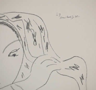 Henri MATISSE : L'attente, Lithographie originale (photo de détail 2) - Crédit photo : Galerie Art.Paris