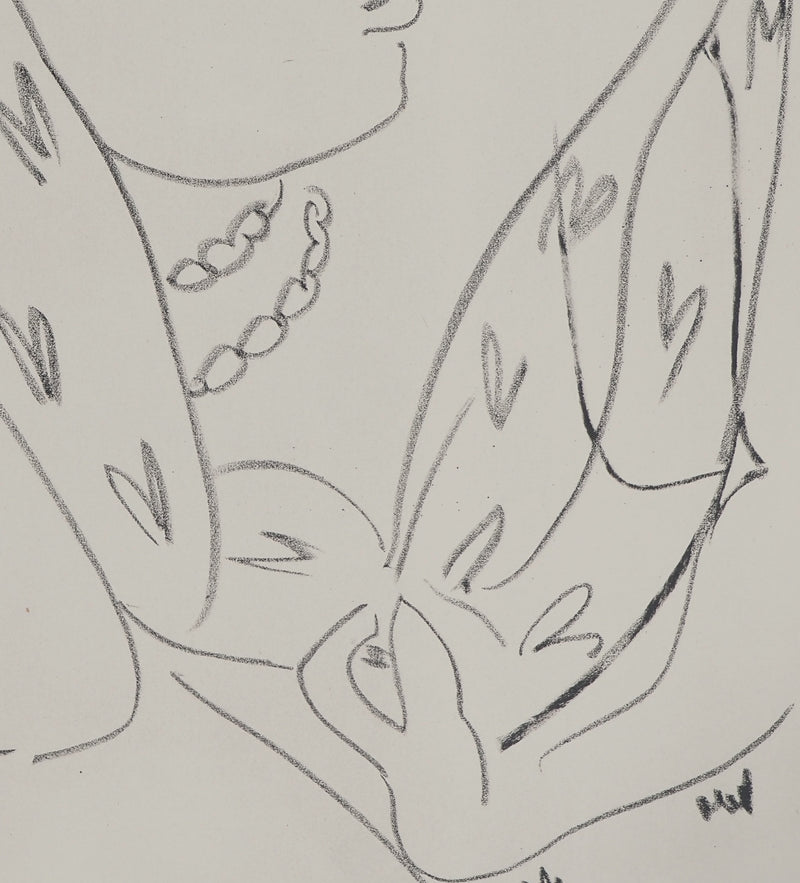 Henri MATISSE : La conspiratrice, Lithographie originale (photo de détail 4) - Crédit photo : Galerie Art.Paris