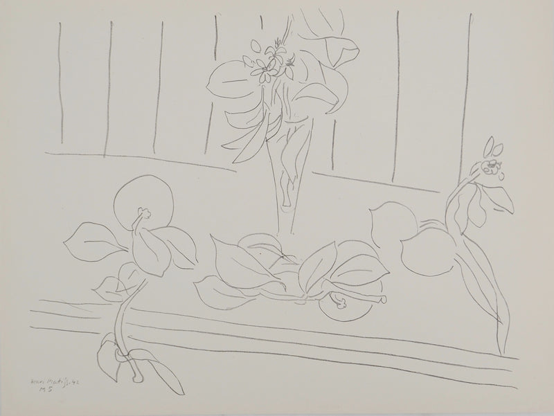 Henri MATISSE : Cueillette du jardin, Lithographie originale (vue générale) - Crédit photo : Galerie Art.Paris