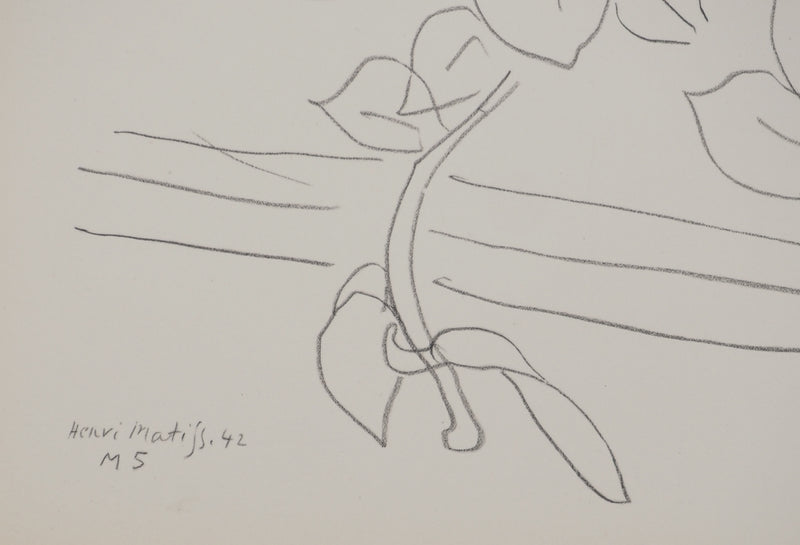 Henri MATISSE : Cueillette du jardin, Lithographie originale (photo de détail 2) - Crédit photo : Galerie Art.Paris