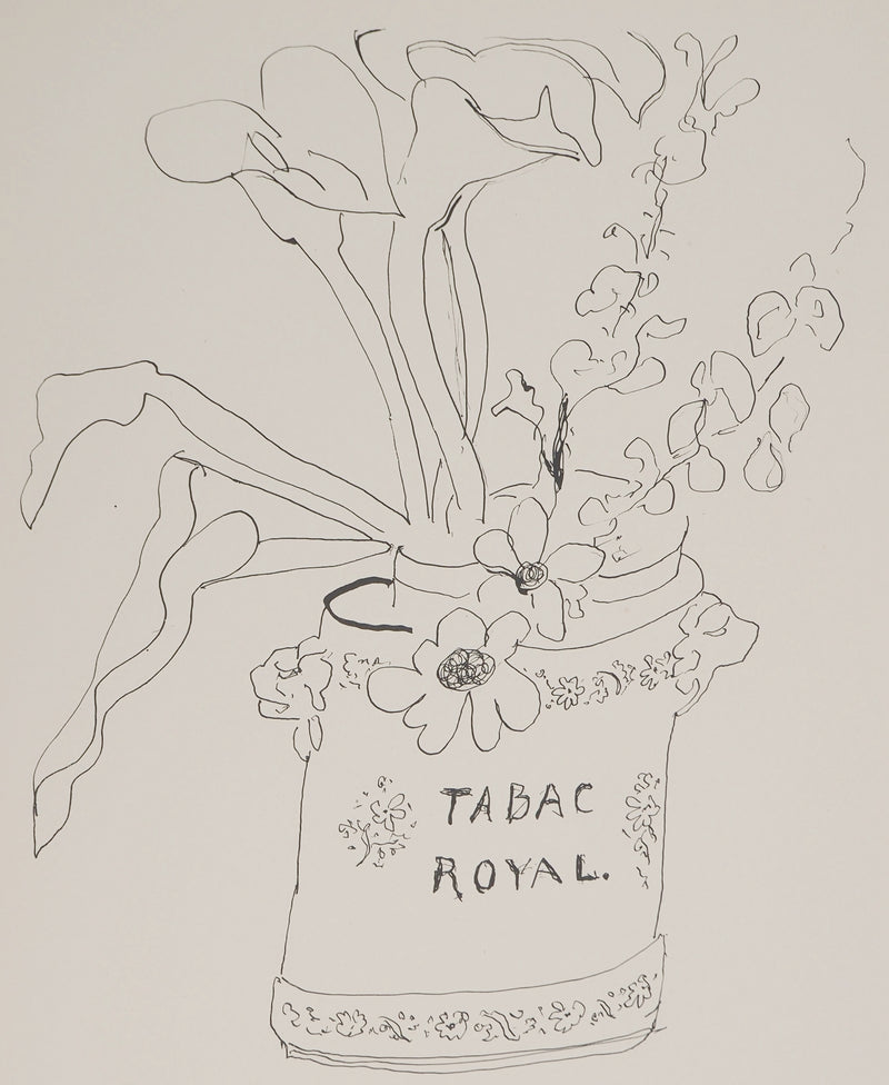 Henri MATISSE : Vase à tabac, Lithographie originale (photo de détail 3) - Crédit photo : Galerie Art.Paris